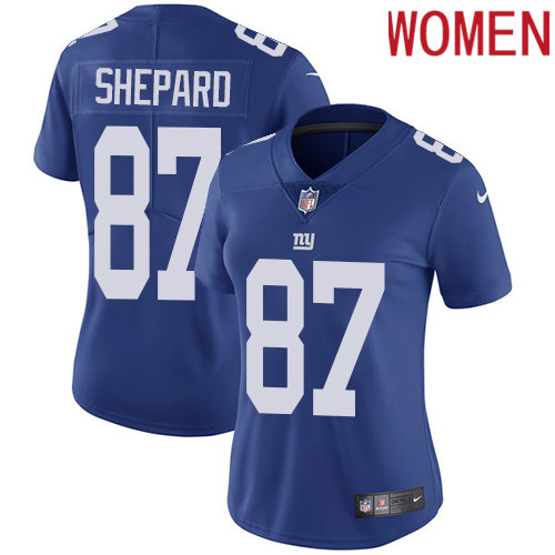 2019 Women New York Giants #87 Shepard blue Nike Vapor Untouchable Limited NFL Jersey->new york giants->NFL Jersey